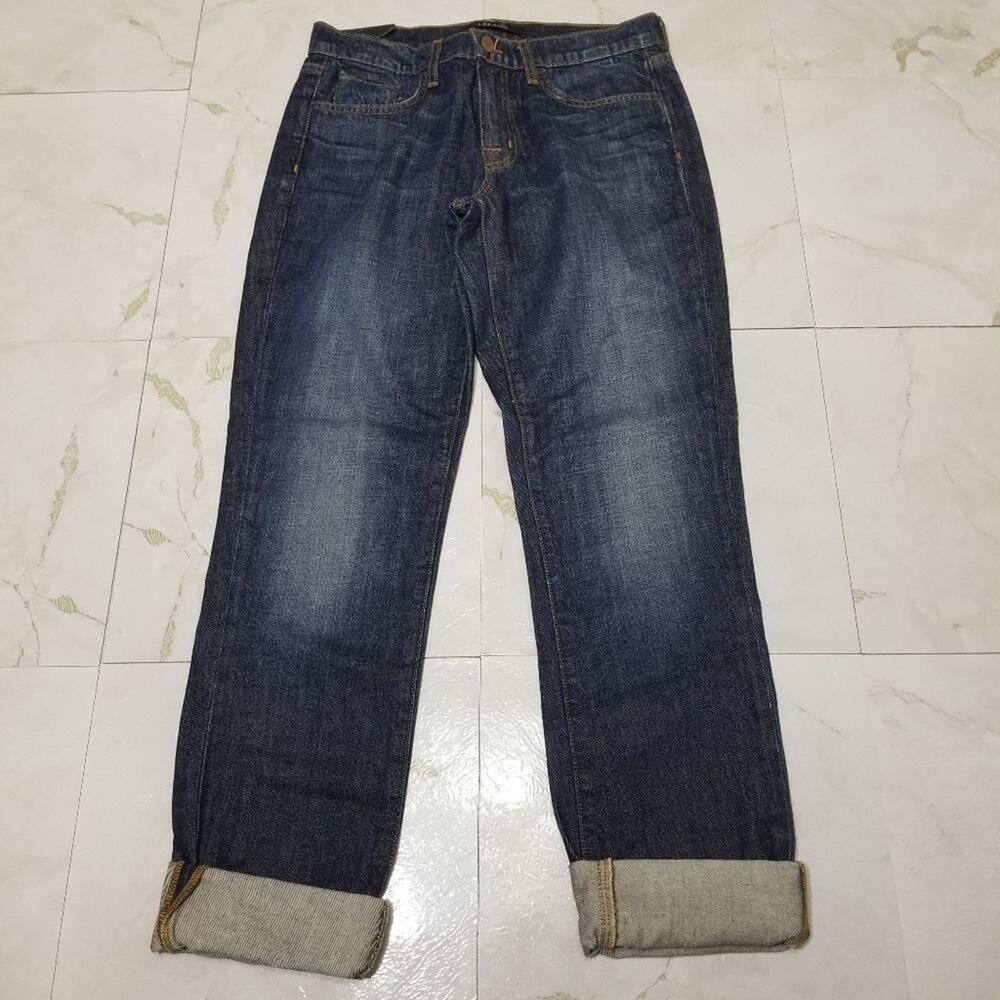 NWT J Brand Logan Cuffed Relaxed Straight Jeans Size 26 "Hung Up" Wash